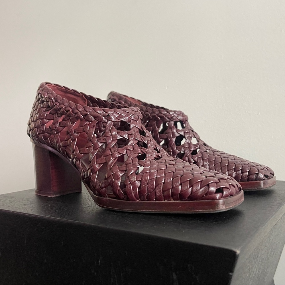 Céline A/W 2015 Braided Leather Heels - Picture 5 of 12